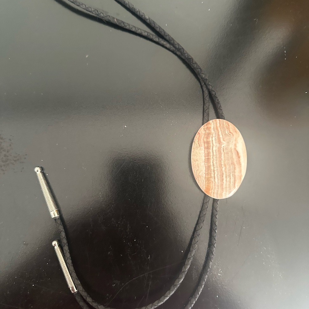 Jasper Oval Pendant Bolo Tie